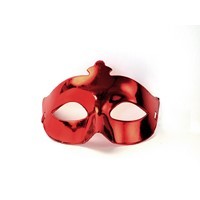 Masca Venetiana Rosu Metalizat