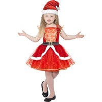 Costum Miss Santa 7-9 ani
