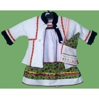 Costum popular Oas pentru botez fetite 1-3 luni