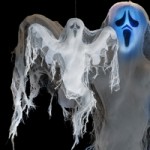 Fantoma decorativa Halloween cu LEDuri